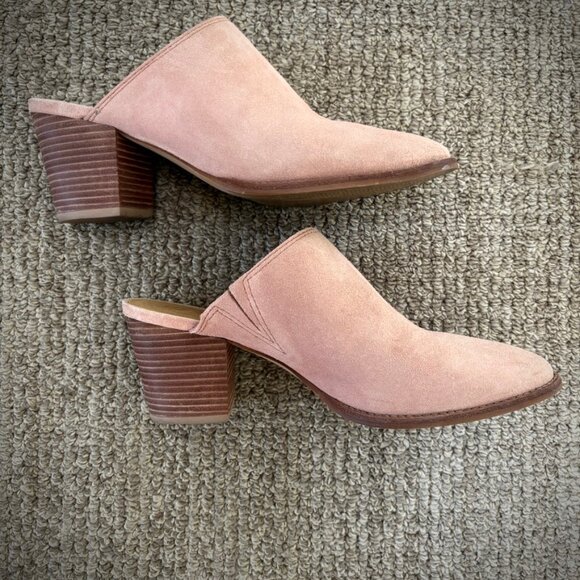 Madewell Harper Mule in Pink Suede, "Old Rose", 7M - Picture 7 of 16